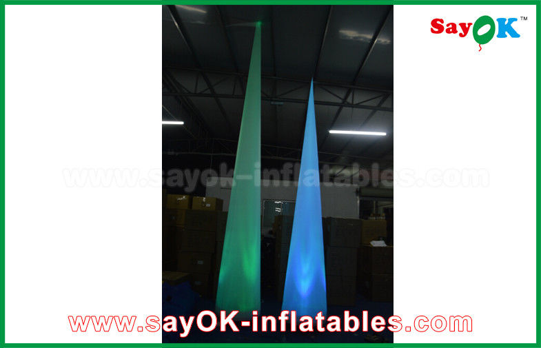 Wedding Inflatable Light Decoration Cone / Pillar Customized Color With Led Light