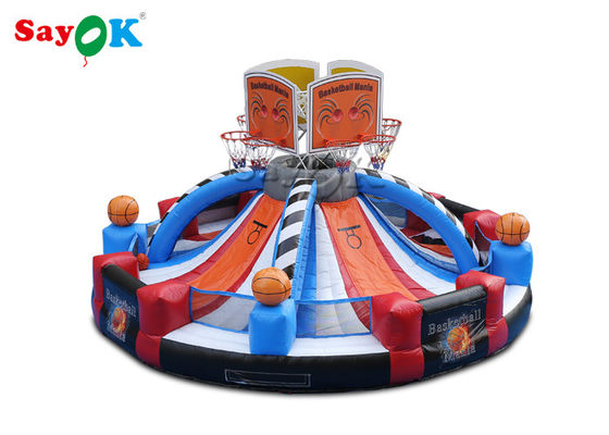 विशाल आउटडोर inflatable बास्केटबॉल हुप शूटिंग खेल अनुकूलित लोगो