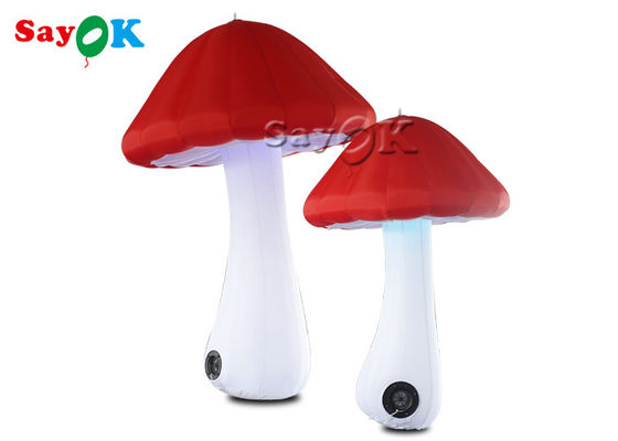 विज्ञापन के लिए लाल 2 मीटर ऑक्सफोर्ड inflatable मशरूम मॉडल