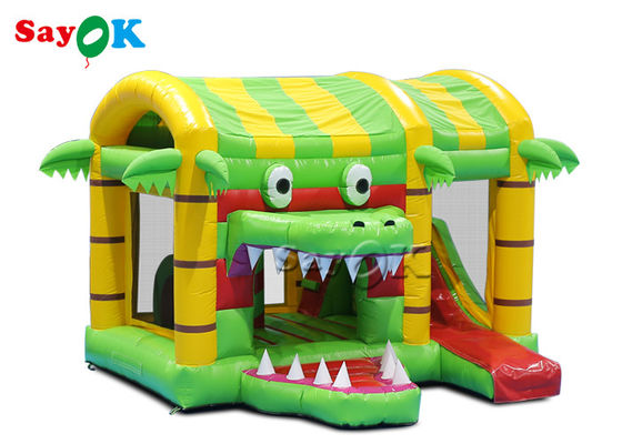 छोटे मल्टी मजेदार मगरमच्छ Inflatable उछाल महल घर स्लाइड बच्चे के लिए