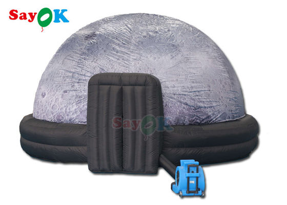 शिल्प 5 मीटर व्यास गुंबद inflatable तारामंडल तम्बू कस्टम लोगो पैटर्न