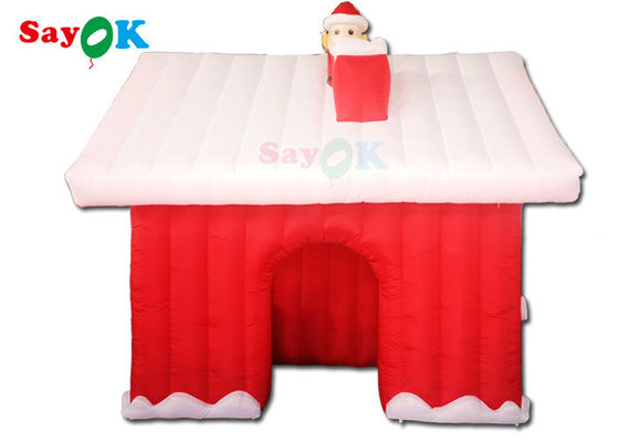 शॉपिंग मॉल inflatable छुट्टी सजावट inflatable सांता हाउस तम्बू