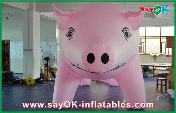 विशाल गुलाबी Inflatable सुअर कार्टून विज्ञापन के लिए अनुकूलित