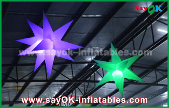 1.5m 190 D नायलॉन विज्ञापन inflatable प्रकाश सजावट, Led प्रकाश के साथ inflatable स्टार
