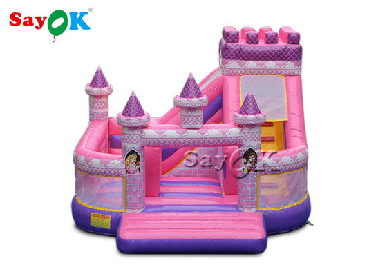 किड वाटरप्रूफ राजकुमारी गुलाबी inflatable Boucing Castle 5x5.5x4.2m