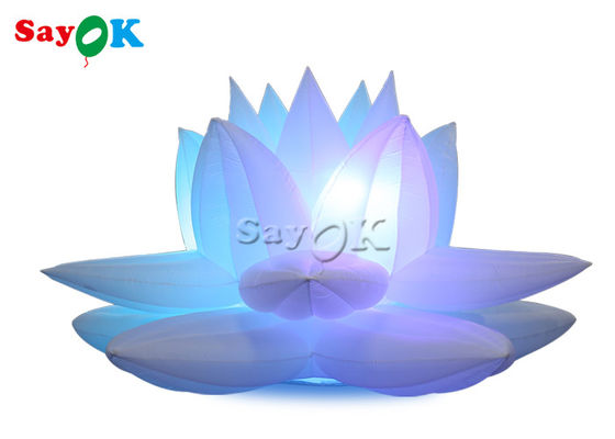 पार्टी सजावट 3m Led के साथ inflatable कमल फूल मॉडल
