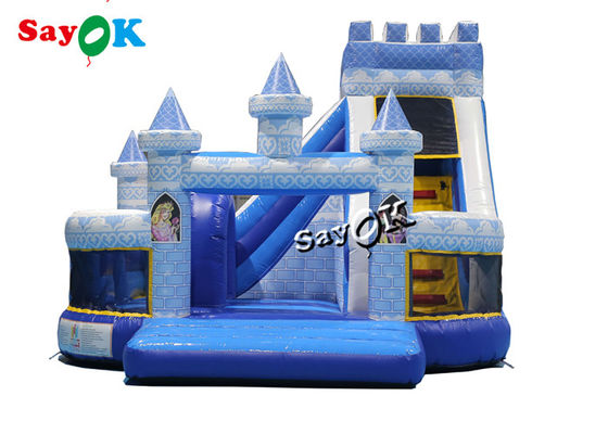 5 मीटर 16.5 फीट ब्लू प्रिंसेस बाउंसिंग कैसल कमर्शियल inflatable Jumping House