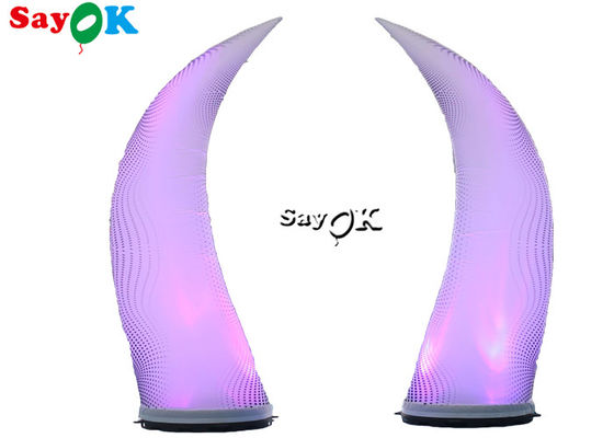 2.5m बहुरंगी inflatable प्रकाश सजावट शादी समारोह सजावट के लिए एलईडी हाथी
