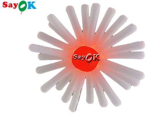 एलईडी रोशनी के साथ विशाल inflatable लटकन फूल बहु रंग शादी की सजावट