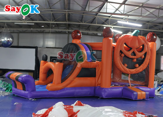 विशाल inflatable पार्टी उछल महल स्लाइड Combo हैलोवीन Inflatable उछल घर