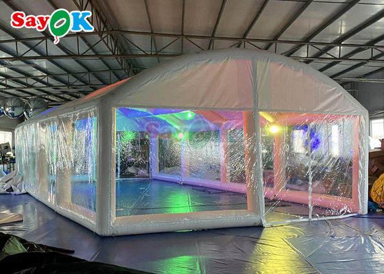 वायुरोधी inflatable पूल कवर पारदर्शी inflatable स्विमिंग पूल बुलबुला तम्बू