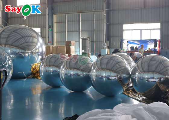 सोने का दर्पण गेंद पीवीसी नाइट क्लब inflatable गुब्बारा डिस्को पार्टी शादी का सोना चांदी फ्लोटिंग गोला inflatable दर्पण गेंद