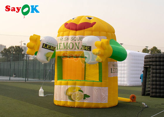 प्रचारक inflatable नींबू का रस बूथ विज्ञापन inflatable प्रस्तुति बूथ