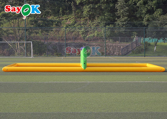 वायुरोधी Inflatable वॉलीबॉल फील्ड पूल 0.9 मिमी पीवीसी वाटर वॉलीबॉल कोर्ट ब्लास्ट अप वाटर टॉयज के लिए खेल पानी के खेल
