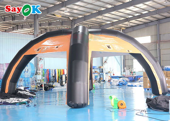 परिवार एयर टेंट कस्टम पीवीसी 7x4m inflatable एयर टेंट समर्थन संरचना ब्लो अप स्पाइडर टेंट