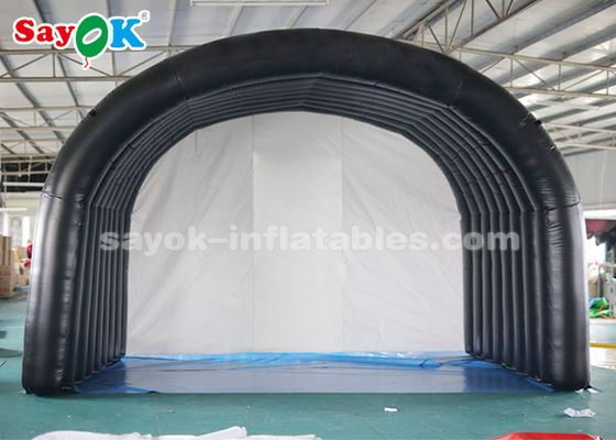 कस्टम inflatable तम्बू काले सुरंग प्रवेश ब्लोटेबल हवा तम्बू आउटडोर खेल बैठक के लिए