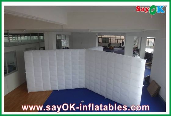 शादी के लिए कस्टम inflatable तम्बू परिवार हवा inflatable विभाजन दीवार / उड़ा दिया एलईडी प्रकाश संयुक्त दीवार