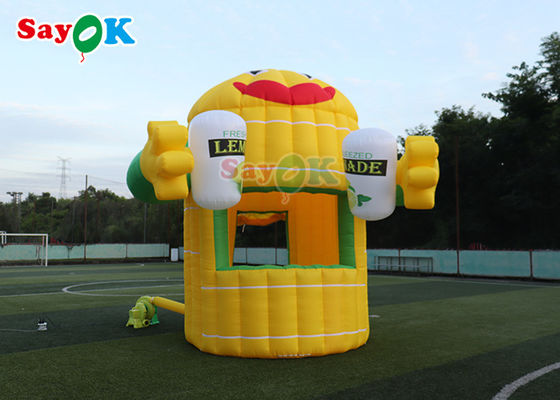 ऑक्सफ़ोर्ड inflatable एयर टेंट नींबू कार्टून बूथ एयरटेड कस्टम बनाया inflatable लॉन टेंट