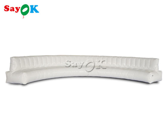 6.367m घुमावदार सफेद बहुउद्देश्यीय फर्नीचर inflatable एयर सोफा